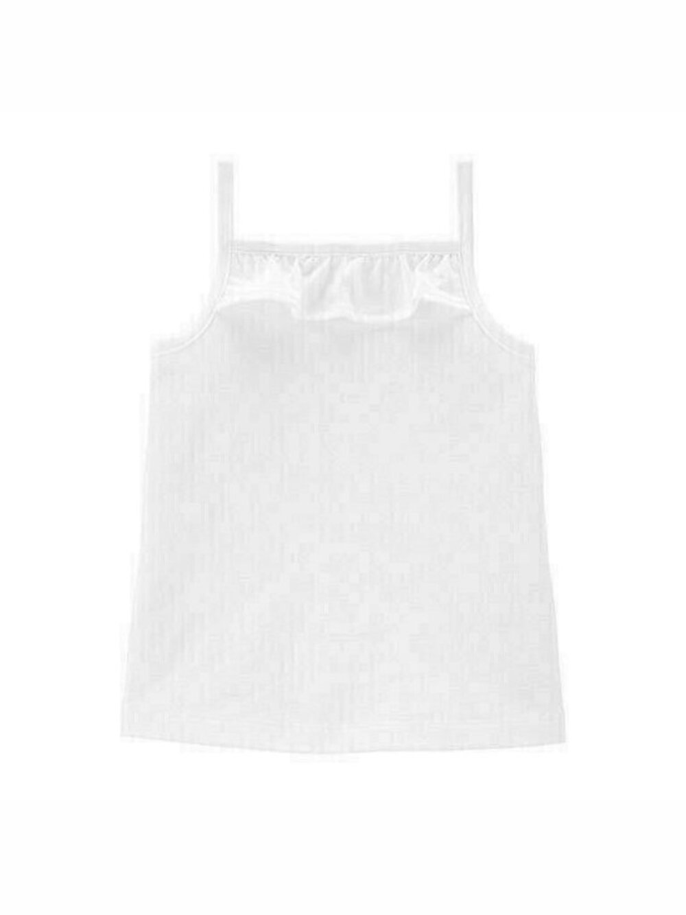 CARTER'S Toddler Girls White Sleeveless Tank Top Summer Tee NEW 2T